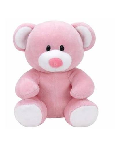 Pluche knuffel roze teddybeer ty beanie/baby princess 24 cm