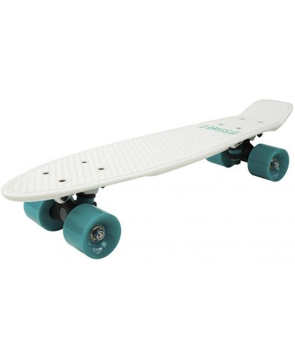 D-Street Skateboard Wit/Blauw - Polyprop Pennyboard mini cruiser