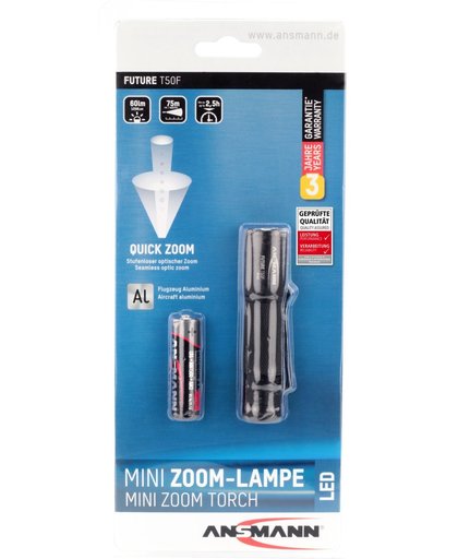 Ansmann 1600-0159 Zaklamp LED Zwart zaklantaarn