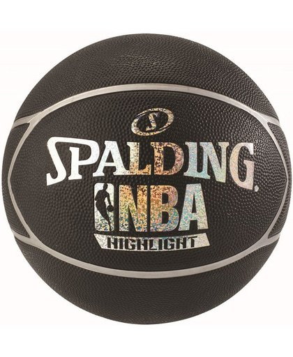 Spalding NBA Highlight Outdoor Basketbal Black/Silver
