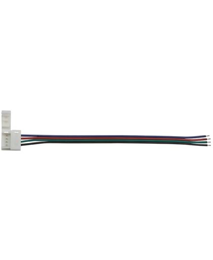 Kabel Met 1 Push Connector Voor Flexibele Led Strip - 10 Mm Rgb Kleur