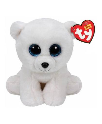 Ty beanie knuffel ijsbeer 15 cm