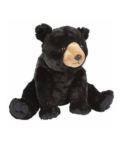 Pluche zwarte beer knuffel 30 cm