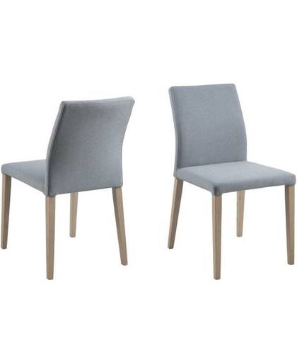 FYN Zill eetkamerstoel grijs - blauw - set van 2 stoelen