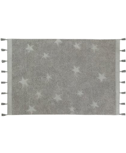 Lorena Canals - vloerkleed Hippy Stars - 120 x 175 cm - grey