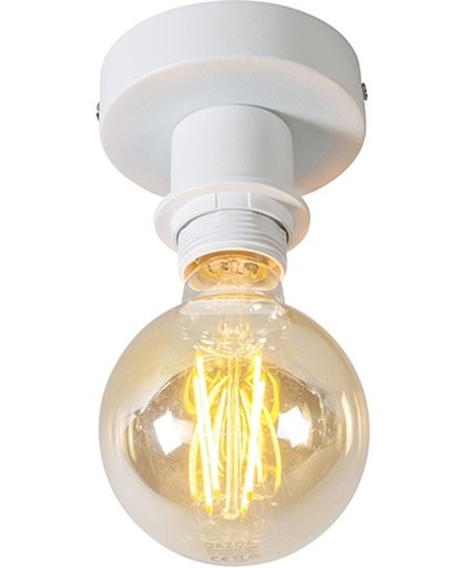 QAZQA Plafondlamp Combi - Plafondlamp - 1 lichts - mm - wit
