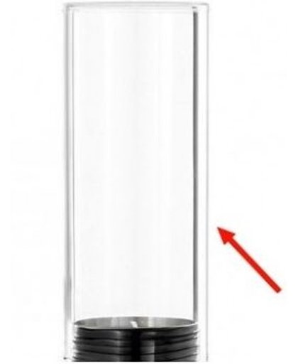 Blomus reserveglas voor de Faro windlichten - Uitvoering - Los doorzichtig glas (reserveglas voor de Faro 65090)