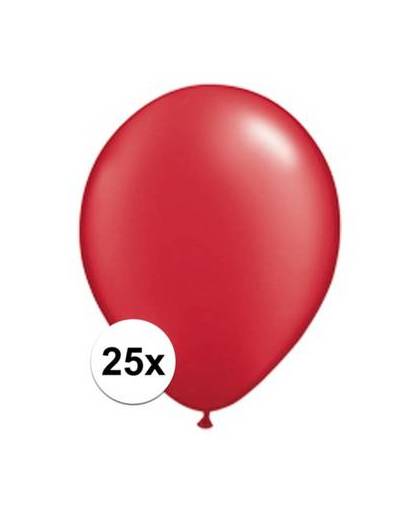 Qualatex ballonnen ruby rood 25 stuks