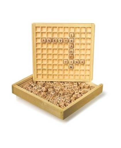 Small foot houten set: woorden leggen 145 blokjes
