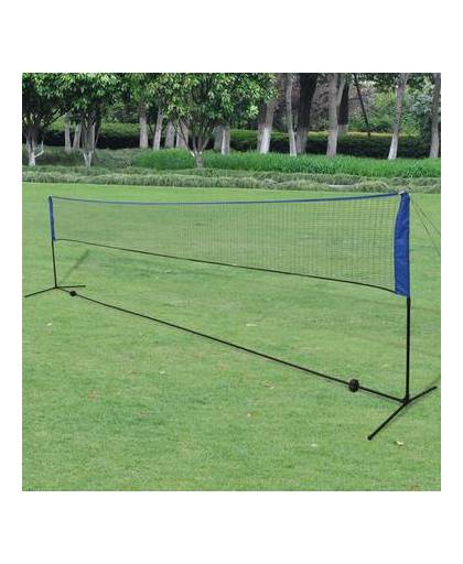 Vidaxl badminton net met shuttles 600 x 155 cm