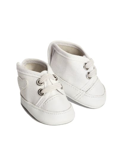 Skrållan - Lillian Dolls Clothing - White Gym Shoes, 36 cm