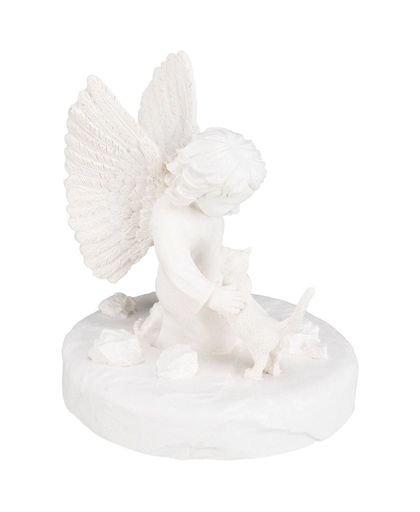 TRIXIE Gedenksteen kat met engel wit 38419