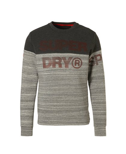Superdry Gym Tech Cut Crew Sweatshirt Dark Grey