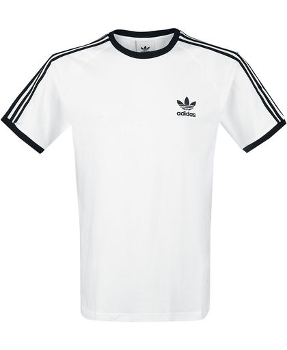 Adidas 3-Stripes Tee T-shirt wit-zwart
