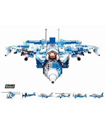 SLUBAN Army Fighter Jet 6 into 1 M38-B0665 - Gift Box Packing