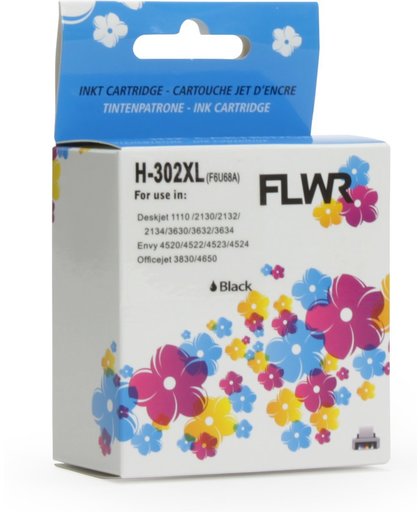FLWR - Inktcartridge / 302XL / Zwart - geschikt voor HP