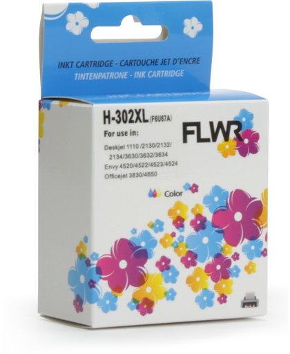 FLWR - Inktcartridge / 302XL / Kleur - geschikt voor HP