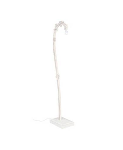 Clayre & eef vloerlamp 24x40x162 cm e27 max 60w. - wit - hout