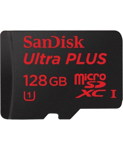 Sandisk Ultra Plus 128GB MicroSD kaart Class 10