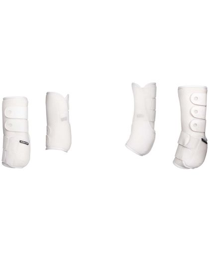 HORKA 4 Piece Horse Boots Set Airprene White Size M 180660-0001