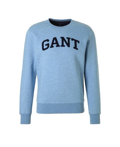 GANT Crew Sweatshirt - Winter Sky Melange - Size: M