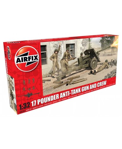 Airfix 1/32 17 Pounder Anti-Tank Gun And Crew