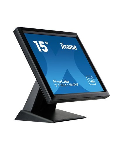 iiyama ProLite T1531SAW-B5 touch screen-monitor 38,1 cm (15") 1024 x 768 Pixels Zwart Single-touch