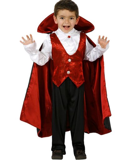 Vegaoo Klassieke vampier outfit voor jongens 134/146 (7-9 jaar)