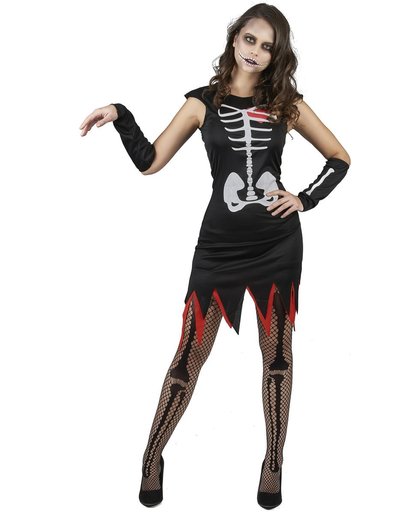 Vegaoo Levend skelet kostuum voor vrouwen M