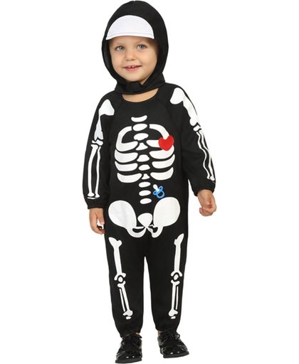 Vegaoo Schattig skelet kostuum voor baby&#39;s 86/92 (1-2 jaar)