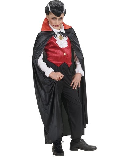 Vegaoo Vampier cape in het rood voor kinderen Halloween kleding One Size