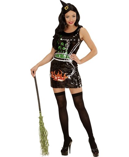 Vegaoo Glimmende heksen Halloween kostuum voor vrowuen  M
