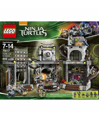 LEGO Turtles invasie in het Turtle hoofdkwartier 79117