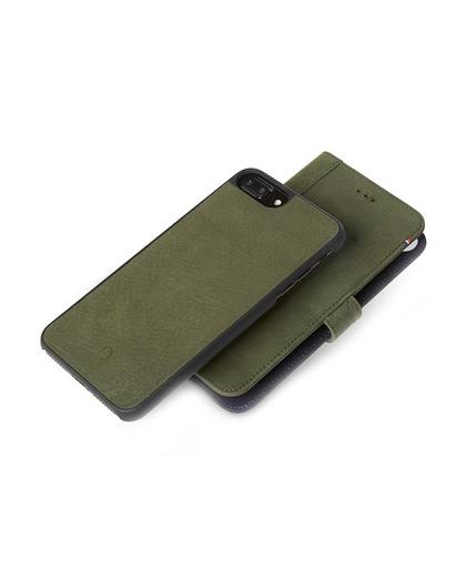 Decoded Leather 2-in-1 Wallet Case met uitneembare Back Cover voor iPhone 8 Plus / 7 Plus / 6 Plus (5,5 inch) Groen