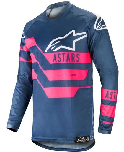 Alpinestars Crossshirt Racer Flagship Indigo/Dark Navy/Fluor Pink-M