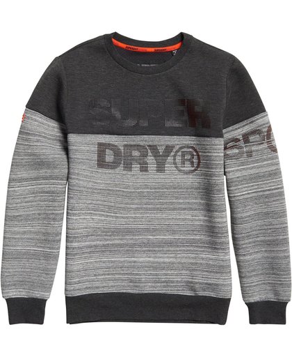 Superdry Gym Tech Cut Crew Sweatshirt Dark Grey