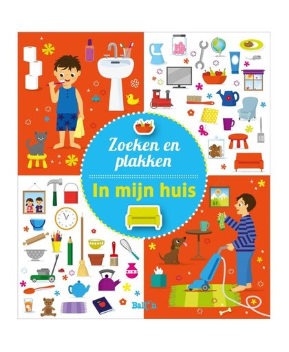 Stickerboek Zoek en Plakken - In Mijn Huis