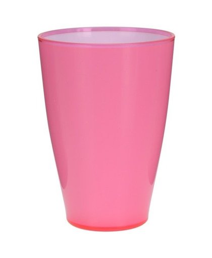 Roze kunststof drinkbeker 300 ml Blauw