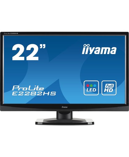 iiyama ProLite E2282HS-1 computer monitor 54,6 cm (21.5") Full HD LED Zwart