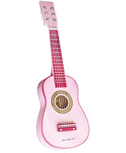 Speelgoed gitaar roze