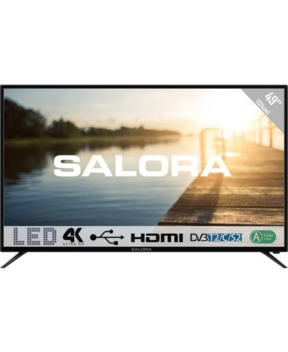 Salora 2600 series 49UHL2600 49" 4K Ultra HD Zwart LED TV