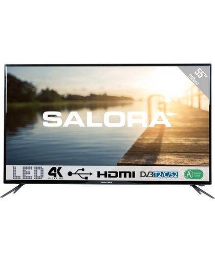 Salora 2600 series 55UHL2600 LED TV 139,7 cm (55") 4K Ultra HD Zwart