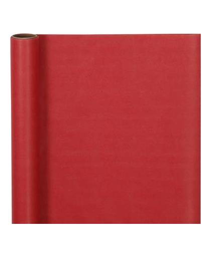 Cadeaupapier donker rood - 500 x 50 cm - kadopapier / inpakpapier