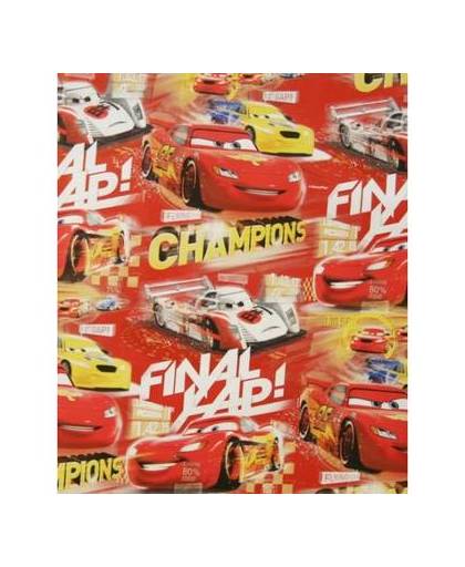 Disney inpakpapier cars champions rood - 200 x 70 cm - cadeaupapier / kadopapier