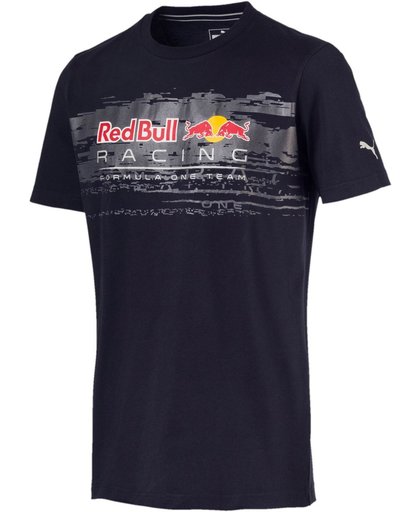 PUMA Red Bull Racing Logo Tee Heren - Night Sky