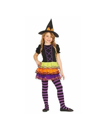 Luxe heksen kostuum / outfit brujita voor meisjes 3-4 jaar (92-104)