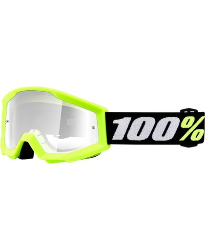 100% Kinder Crossbril Strata Mini Grom Yellow/Clear (tot 6 Jaar)