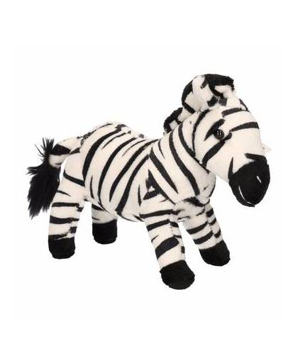 Pluche zebra knuffel 18 cm