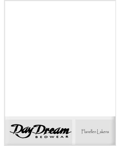 Flanellen Laken Day Dream Wit-200 x 260 cm
