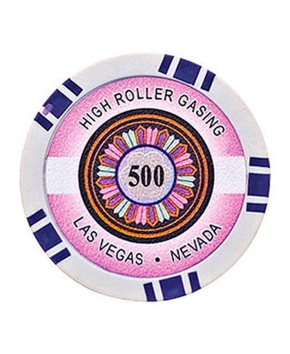 Poker chips high roller waarde 500